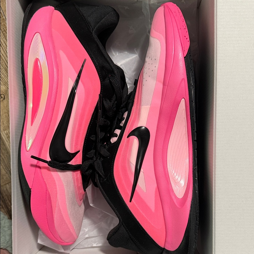 Nike Aja Wilson Women's Pink and Black Sneakers